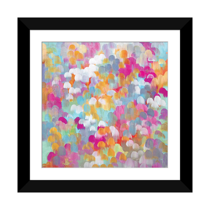 «Candy Collier», impression sur toile tendue, H 24 po x l 24 po x P 1 po, Papier beaux-arts encadré noir, Blanc