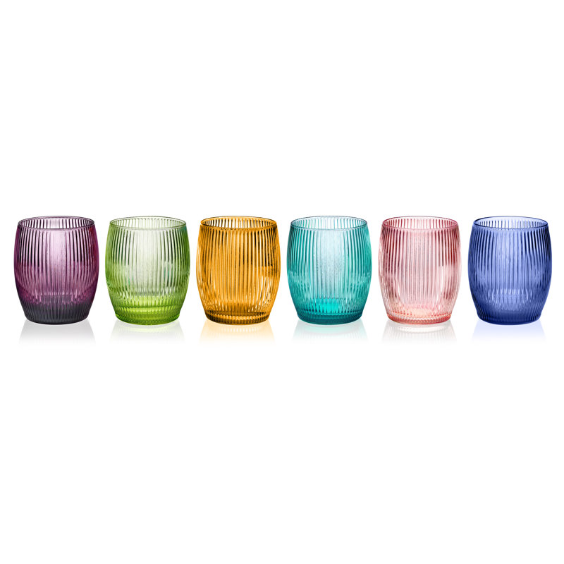 Gluglu Set 6 Tumblers Assorted Colors Cl.30, Assorted Colors