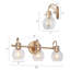 Sia 3-Light Dimmable Vanity Light with Clear Glass-121002913