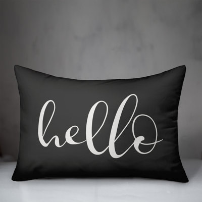  Hello Outdoor Rectangular Pillow Cover & Insert