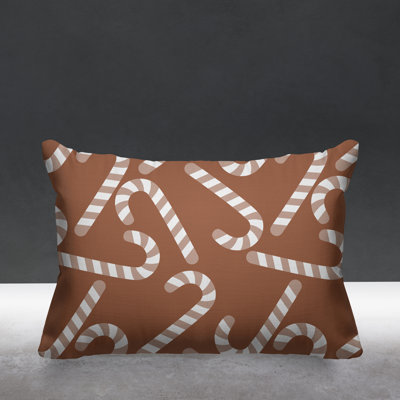 Striped Outdoor Reversible Throw Pillow