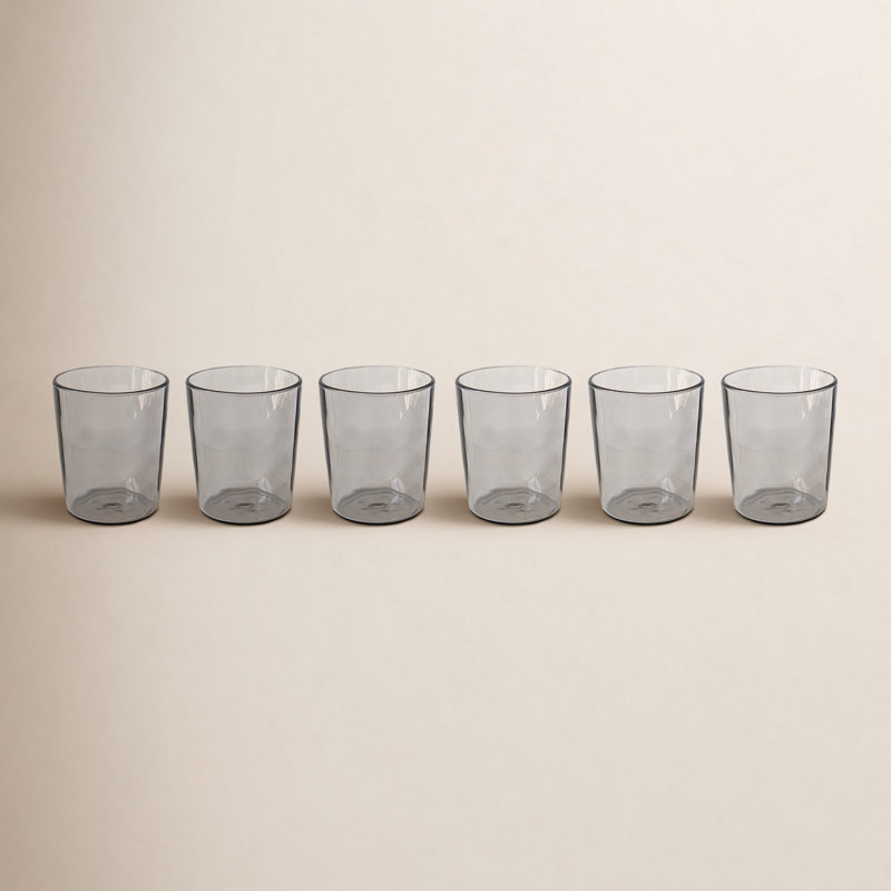 Walling Rustic Acrylic Drinking Glass - Light Gray - 14.6 oz, Gray