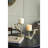 7x4x7.5" Gold Rabbit Pillar Candle Holder with Clear Glass Hurricane Shade-1071640479
