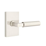 Round Privacy (Bed & Bath) Door Lever with Rectangle Rosette