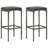 Patio Bar Set Outdoor Bistro Set Bar Stool Bistro Table Poly Rattan-1415231963