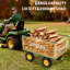Chariot utilitaire tout-terrain pliable robuste 4-en-1 de 1500 lb pour le transport de pelouse, de jardin et de ferme-31644955