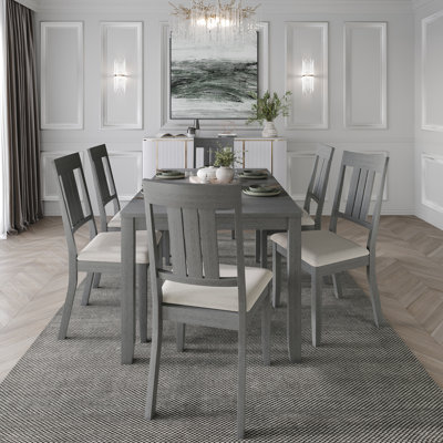 Ocossio 6 - Person Four Leg Base Dining Set