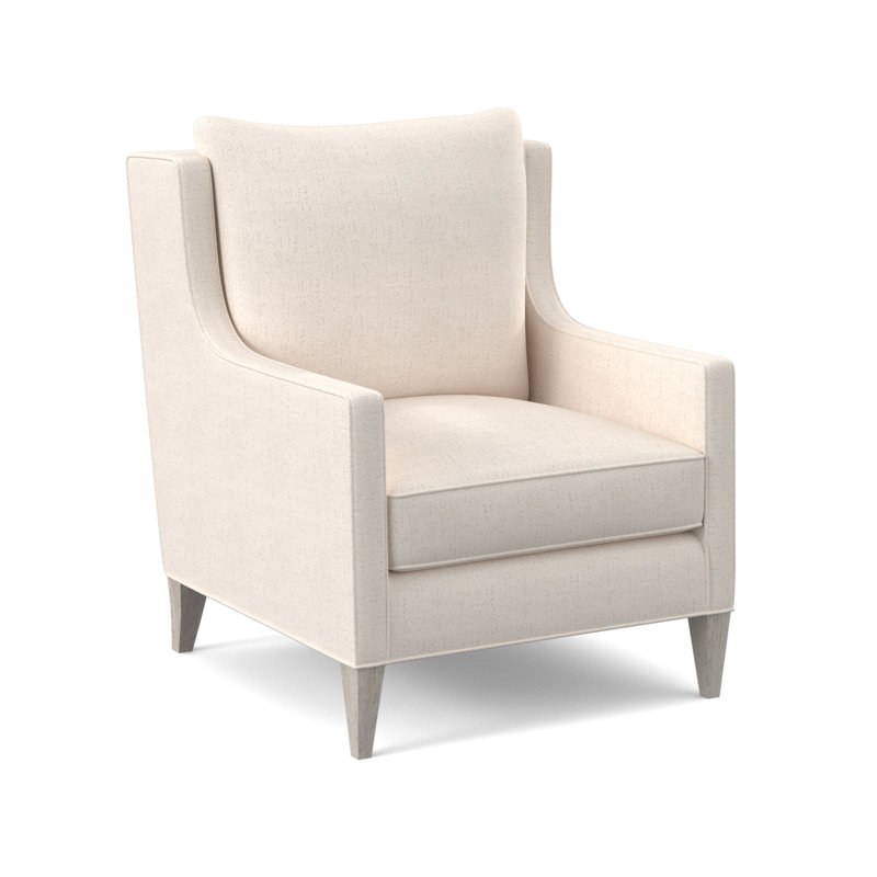 Chaise Callum, Bisque, 100% polyester ivoire Venise