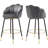  Olvina 29'' Modern Velvet Swivel Upholstered Bar Stool with Metal Frame-1945293366