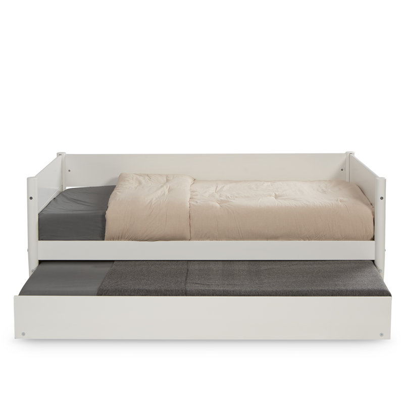 Camello Twin Daybed with Trundle, White