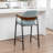 Devane Upholstered Counter Stool With Armrest-123161716