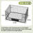 4-Pack Stackable Metal Mesh Basket With Handle