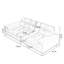 Canapé brun modulaire en similicuir-1200058378