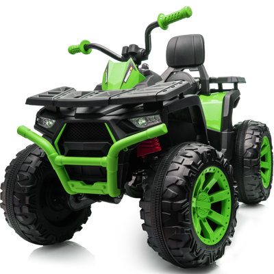 Kids ATV 4-Wheeler, 24 Volt 4WD Ride On Toys for Big Kids w/ 2 Seater, 4x200W Motor, 5.6Mph Max Speed