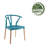 Burkleigh Plastic Dining Chairs with Beechwood Legs-934079331