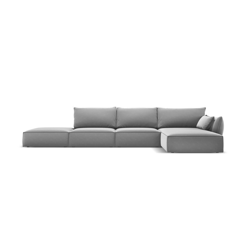 Alexsandro 5 Seater Corner Sofa , Right Hand Facing, Grey