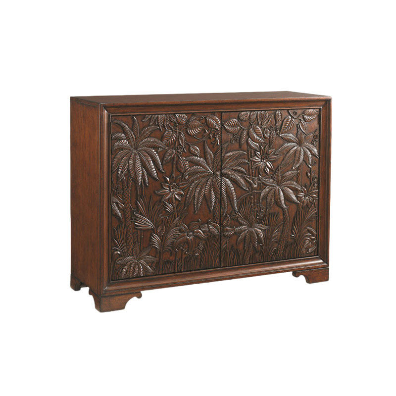 Armoire décorative simple en bois massif