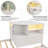 L-Shaped 3-in-1 Twin Bed Frame with Trundle, Storage Drawer & Built-in Desk-2044543929