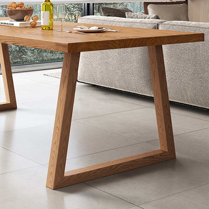 Classic solid wood table set, 29.52"H x 62.99"L x 31.49"W
