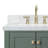 Oberle 61'' Double Bathroom Vanity with Carrara Marble Top-126517341