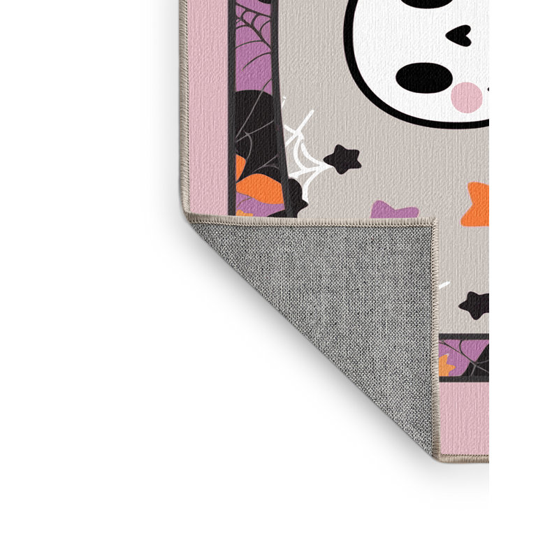Kincey Washable Halloween Fall Season Holiday Rug, Rectangle 6' x 9'