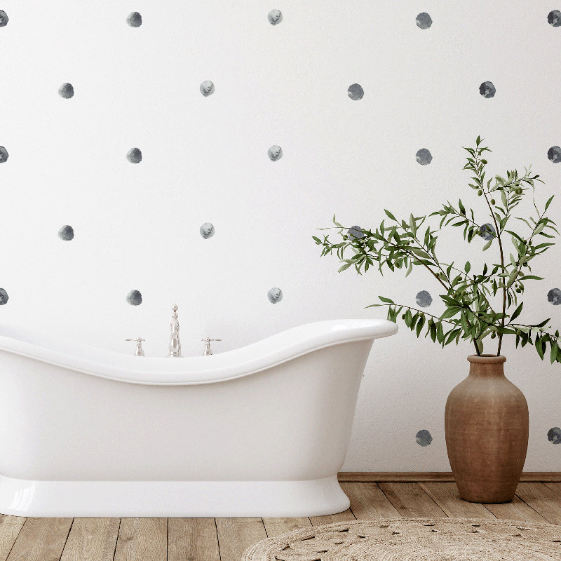 Abstract Non-Wall Damaging Wall Decal, Indigo