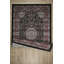Tapis transitionnel à motif floral Master Collection, noir et rouge-851556952