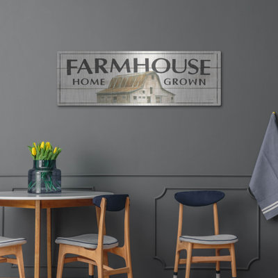 Art mural en métal luxueux «Country Cow 1» par James Wiens, 48 po x 16 po