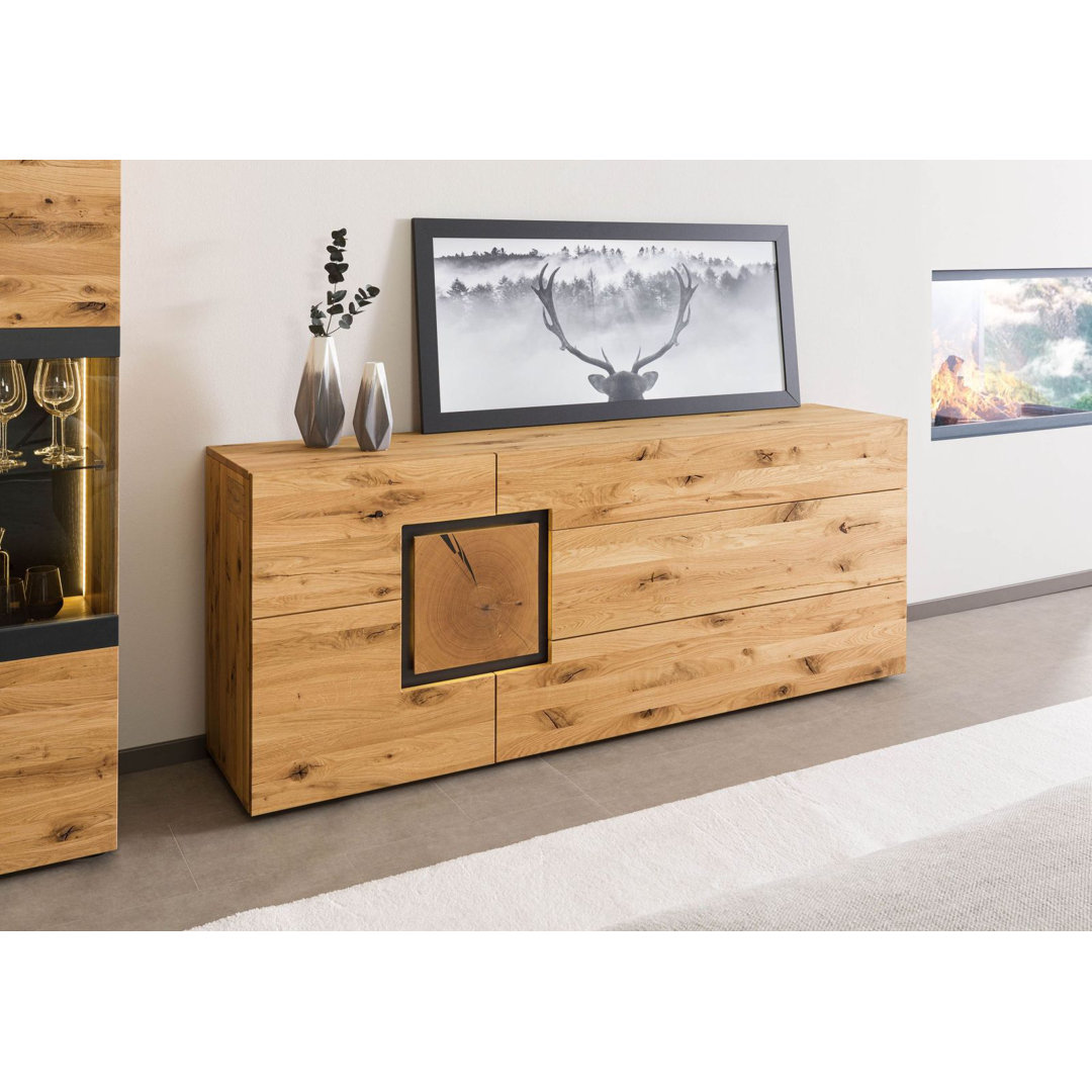 Sideboard Eades aus Massivholz 61 cm