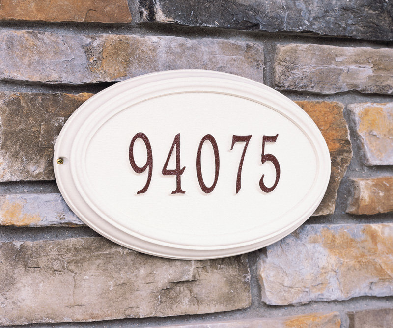 Plaque d'adresse murale Concord, Oui
