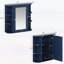 Bathroom Wall Storage Cabinet with Mirror,Adjustable Shelves,and Open Compartments for Efficient Organization-589655184