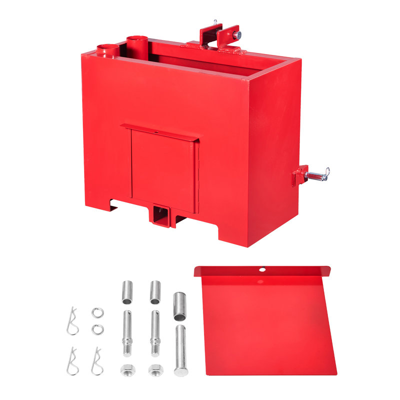 Contrepoids pour attelage rapide à 3 points de catégorie 1 Ballast Box - rouge, Rouge