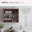 Kempton 63mm W 135mm H Wall Mounted Required Framed Medicine Cabinet Mirror 2 Adjustable