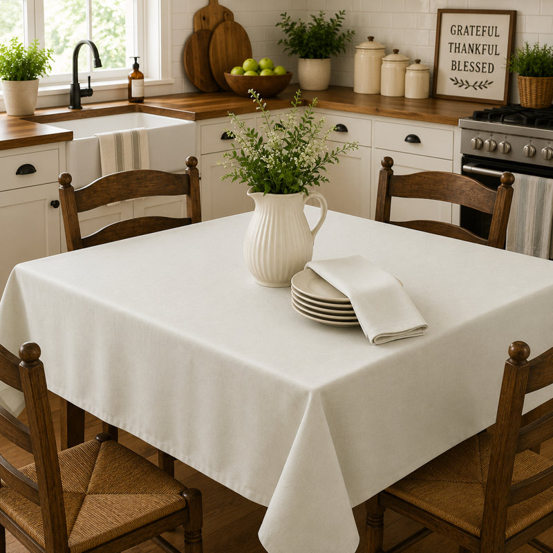 52"x72" Rect. Ecru Tablecloth, 52"x72" Rect.