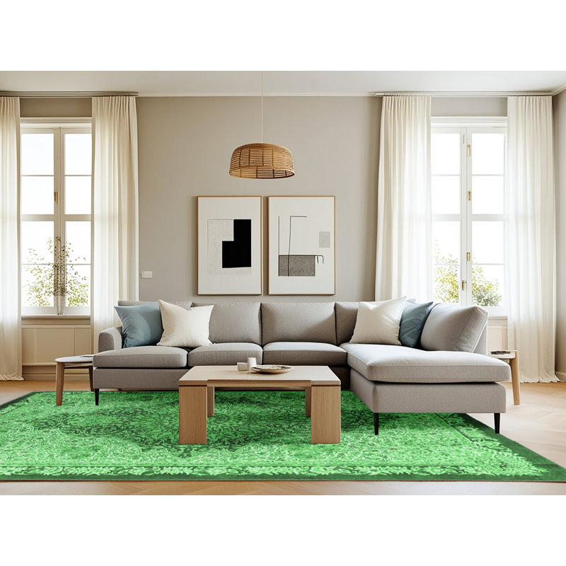 Macala Washable Oriental Indoor Rug, Rectangle 8' x 12'