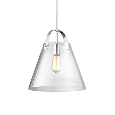 Luminaire suspendu 1 lumière à cône simple Eben