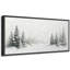 Grande impression sur toile encadrée, impression de paysage de forêt de pins pour l'hiver-119329012-119329011