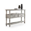 White Solid wood Rectangular Console Table