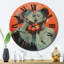 Horloge murale rétro «Love Woman Kissing I - Couple»-93393235
