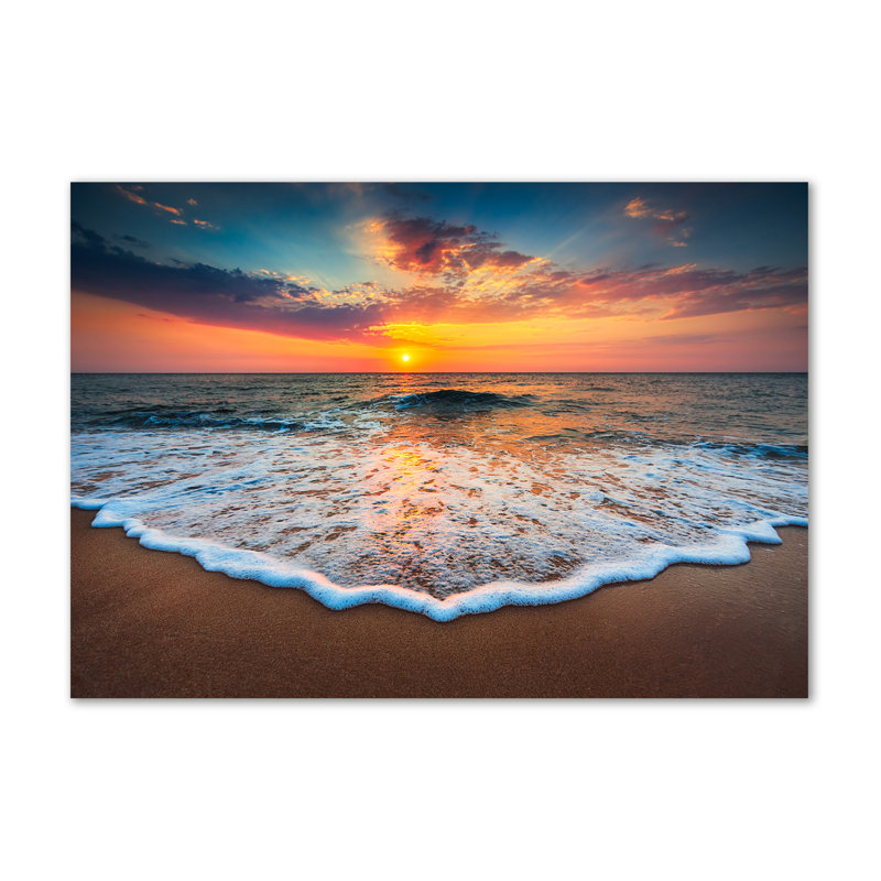 Sunset By The Sea - Wrapped Canvas Print