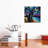 Black German Shepherd Night by Aja Trier - Wrapped Canvas Painting-1855592575