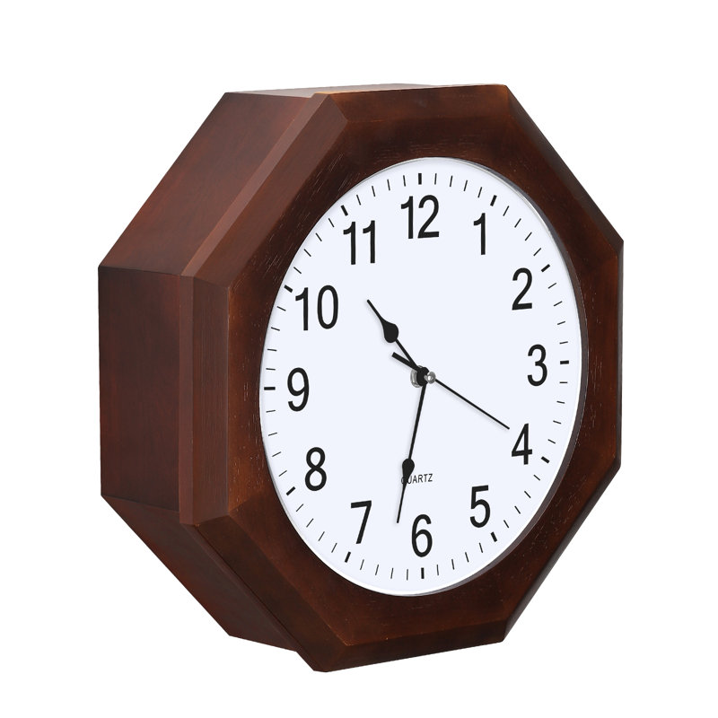 Horloge murale en bois Gloyd - couleur acajou