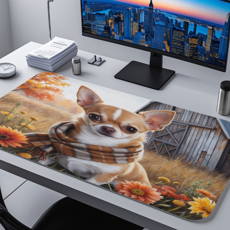Polyester Desk Pad, 31.5x15.5