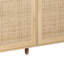 Armoire de rangement élégante et fonctionnelle en rotin à 4 portes de 62,20 po pour la chambre à coucher, le salon et le bureau-1981688135