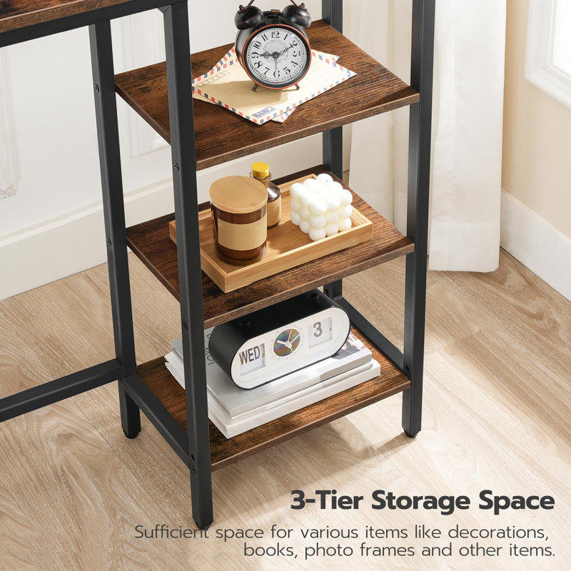 Rosellen 63" Console Table with Charging Station and Storage Shelves