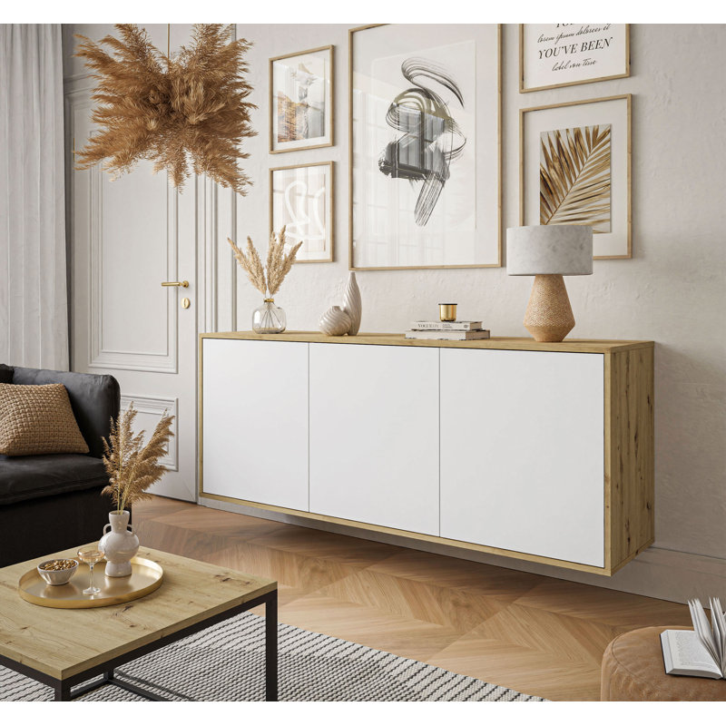 Lakedria 154cm W Chest of Drawers, Brown/White