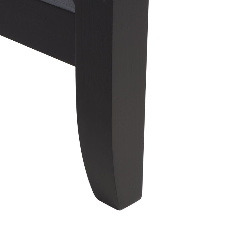 Kristopher Writing Desk, Black, 29.5" H x 35.75" W x 15.75" D