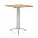 Laguna Square 4 - Person 29.75'' L Outdoor Restaurant Standing Height Table Set