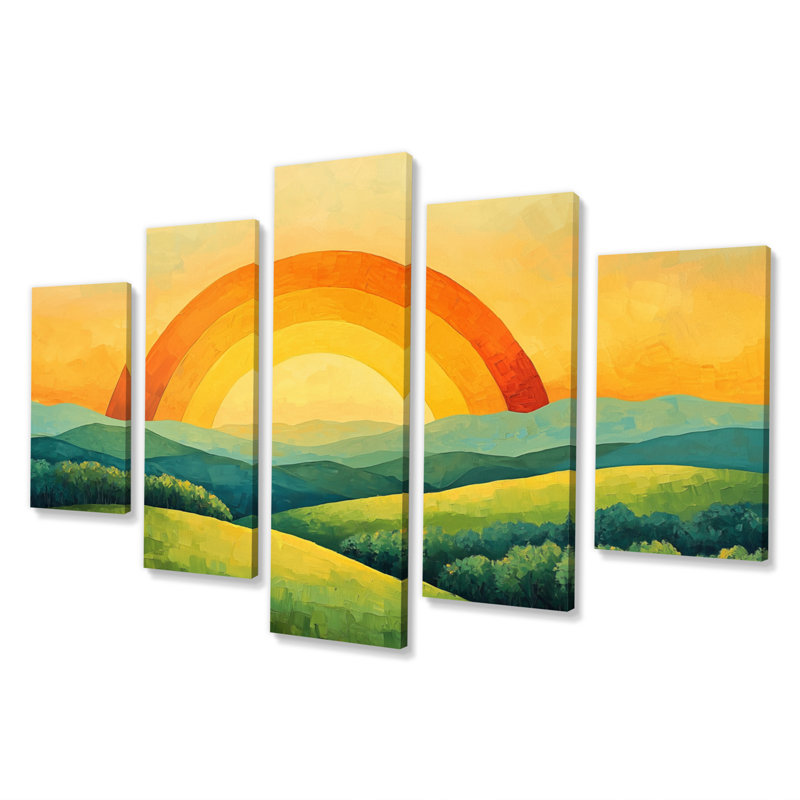 Jacoby - art mural arc-en-ciel - décoration murale traditionnelle Wal