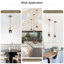 Ensemble de 2 luminaires suspendus modernes Glorianne pour îlot de cuisine